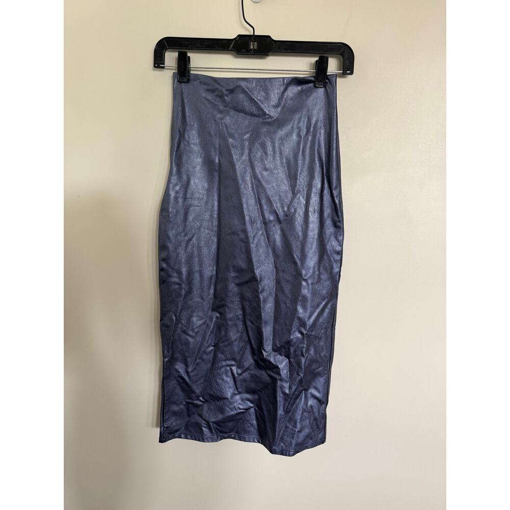 NWOT Commando Faux Leather Midi Skirt in Galaxy SZ S - Picture 3 of 5